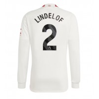 Manchester United Victor Lindelof #2 Tretí futbalový dres 2023-24 Dlhy Rukáv